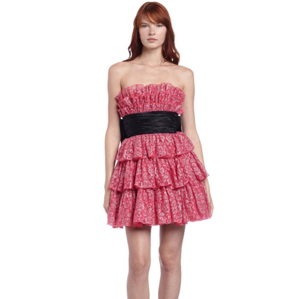 Betsey Johnson Sz 4 Pink Tulle Dress